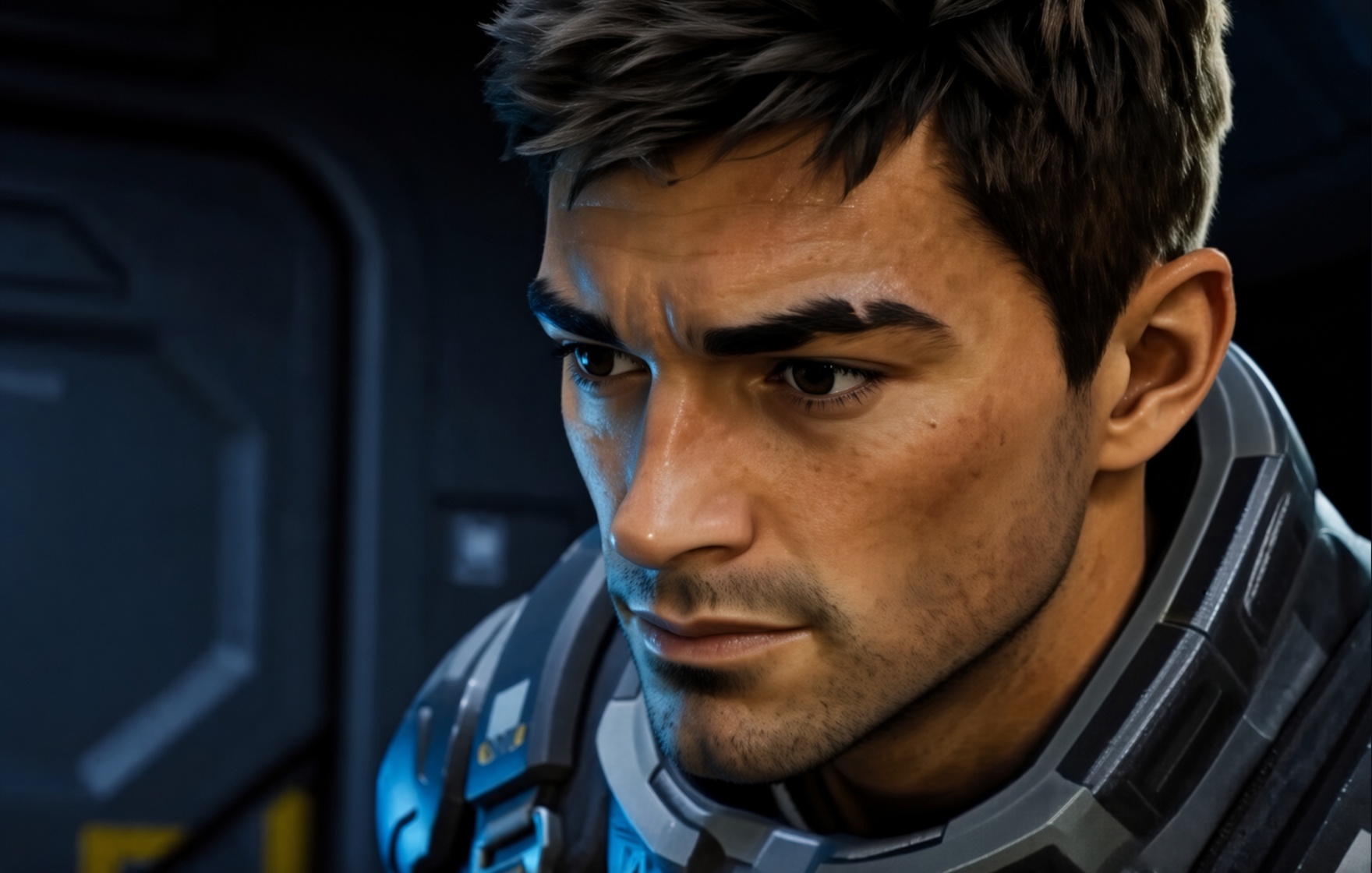 Dalton on duty aboard Baether Base S7