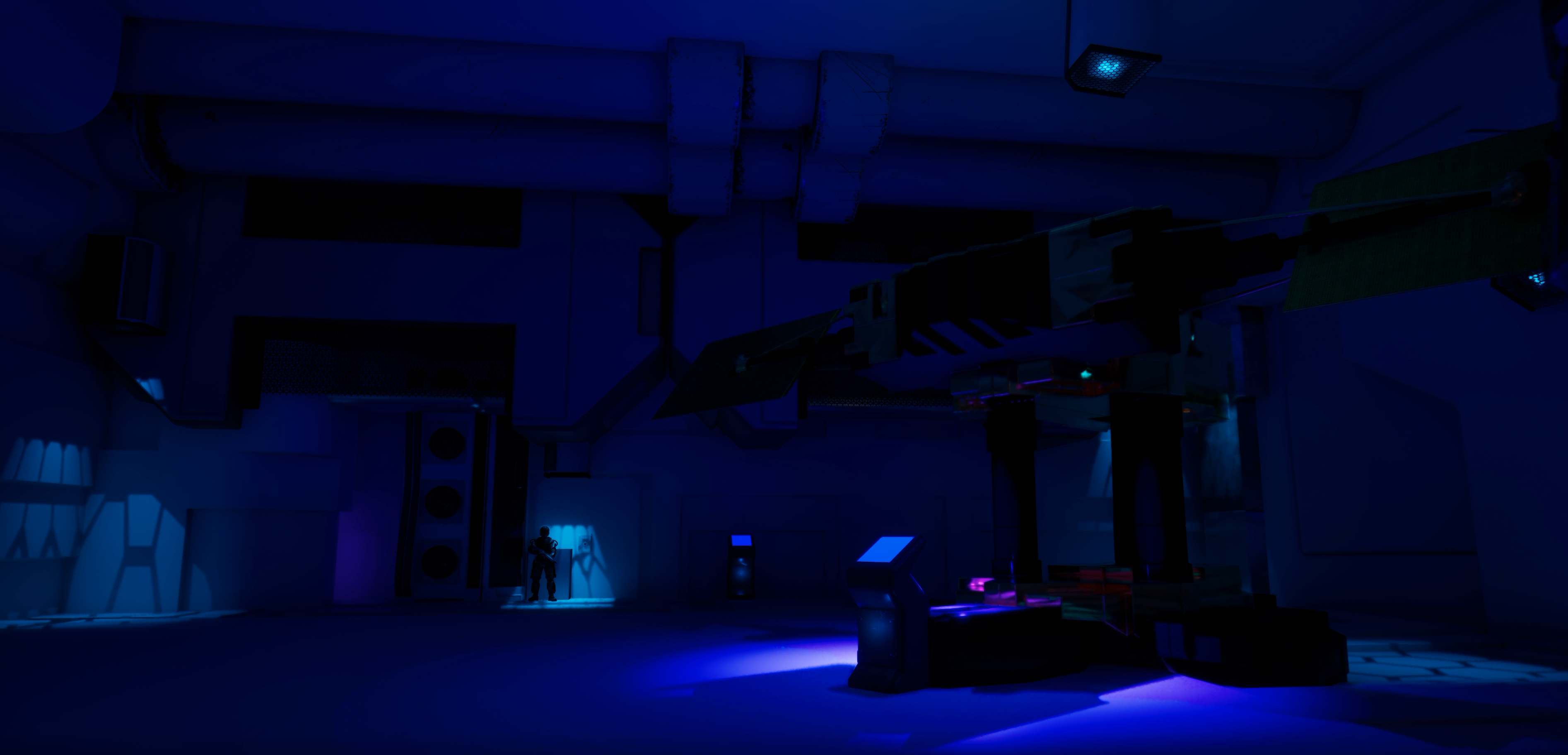 Lower laboratory floor